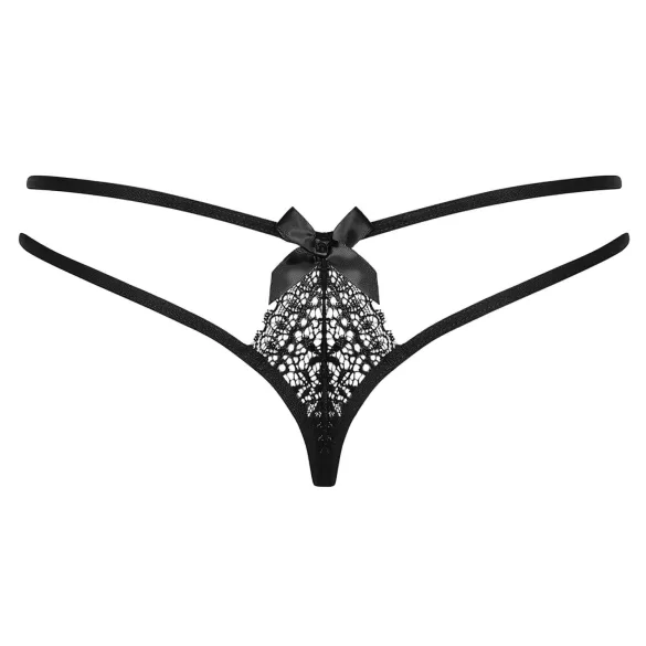 Obsessive Intensa - stringit - kaksinkertaiset olkaimet - musta pitsi