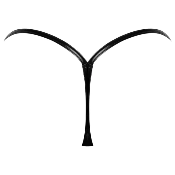 Noir - stringit - kiiltävä pinta - musta