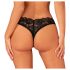 Obsessive Donna Dream - pitsinen avoalkkarit (musta)