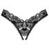 Obsessive Donna Dream - pitsinen avoalkkarit (musta)