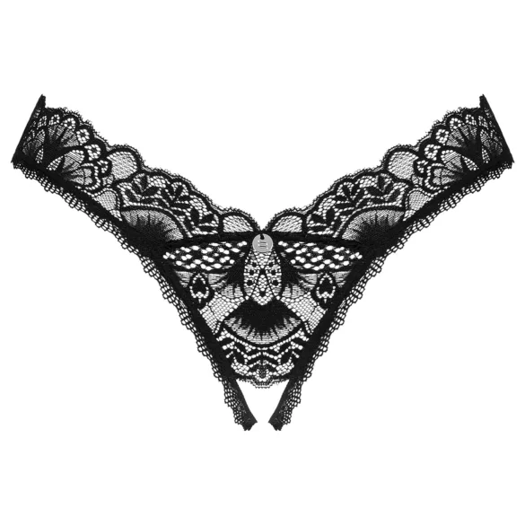 Obsessive - avoin pitsitanga - musta - M/L