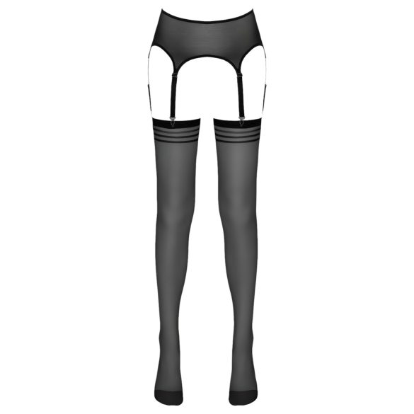 NO:XQSE - sukkanauhaliivit sukkahousut - raidallinen - musta - L/XL