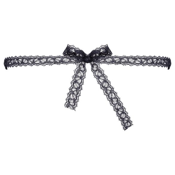 Cottelli - pitsinaamio - kirjailtu koriste - musta