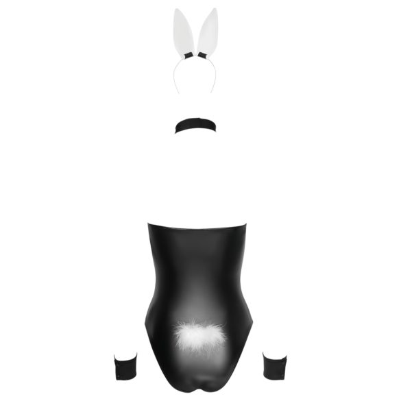 Cottelli Bunny - seksikäs pupuasu - kiiltävä - 5 osaa - M