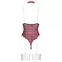 Cottelli - bodysetti ruudullinen - punainen - L