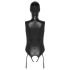 Bad Kitty - avoin body ja imumaski (musta) - M
