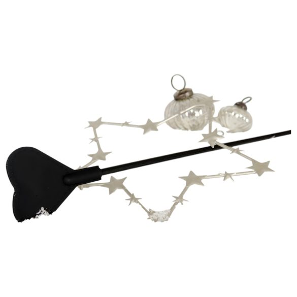 Sydän - piiska - silikoninen sydän - musta