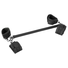 Fetish - tekonahkainen bondage-tanko setti 6 osaa - musta