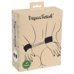 Vegan Fetish - rannekahleet lyhyellä ketjulla - musta
