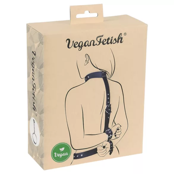 Vegan Fetish - käsien sitomissetti - musta
