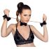 Bad Kitty - 7-osainen musta-kultainen bondage-setti laukussa
