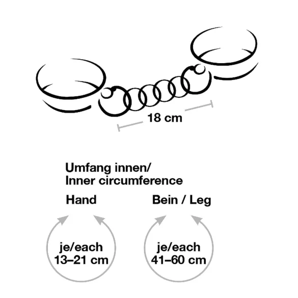 Bad Kitty - jalkoihin kiinnitettävä käsikahle setti - punainen