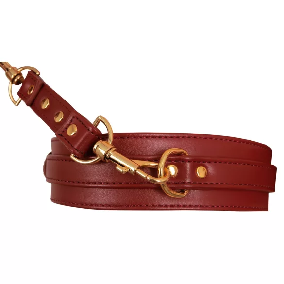 Bad Kitty - jalkoihin kiinnitettävä käsikahle setti - punainen