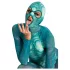 Beasty Suits Reptiloid - roolileikkiasu liskoaiheella ja naamiolla (vihreä) - L/XL