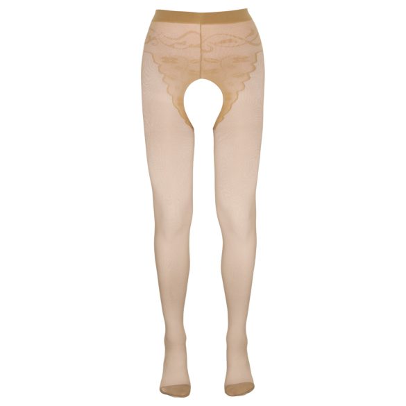 Cottelli - Sukat raitakuviolla - ihonvärinen