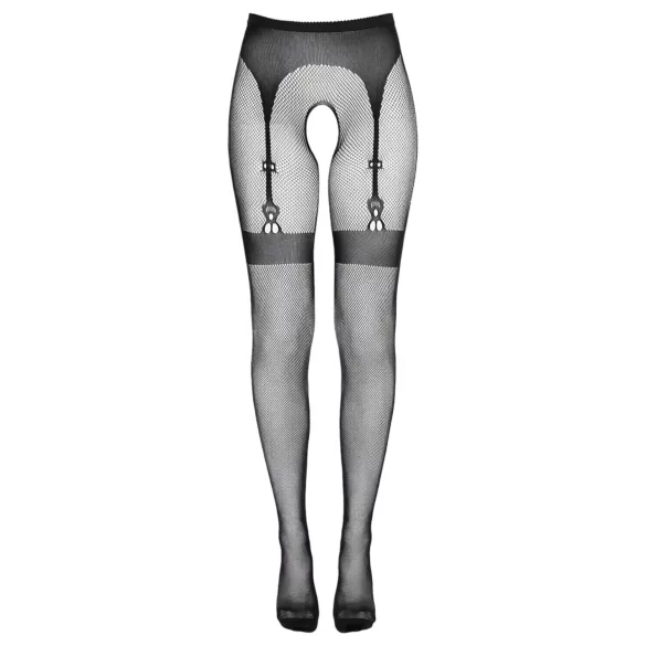 Cottelli Legwear - avojalka stay-up sukat - musta (S-L)