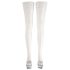 Cottelli - Silkkiset stay-upit (valkoinen) - 5/XL