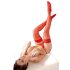 Cottelli - Satiinipintaiset stay-up-sukat - punainen - 2/M