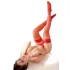 Cottelli - Satiinipintaiset stay-up-sukat - punainen - 4/L