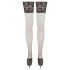 Cottelli - pitsinen stay up -sukka 15cm (musta)