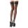 Cottelli - liljakuvioidut, raidalliset stay-up -sukat (musta) - 5
