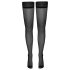 Cottelli - Musta pilkulliset stay-up -sukat - 3