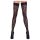Cottelli Legwear - leopardikuvioiset stay-up sukat - musta - 3