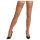 Cottelli – pitsiset, kukkakuvioiset stay-up -sukat (nude) - 3/M-L