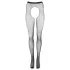 Cottelli Legwear - avojalkaiset kiiltävät sukkahousut - musta (S-L)
