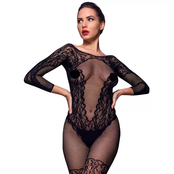 Fifty Shades of Grey - pitsibodystocking - avonainen - musta