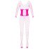 Cottelli - pinkki verkkokissapuku - S-L