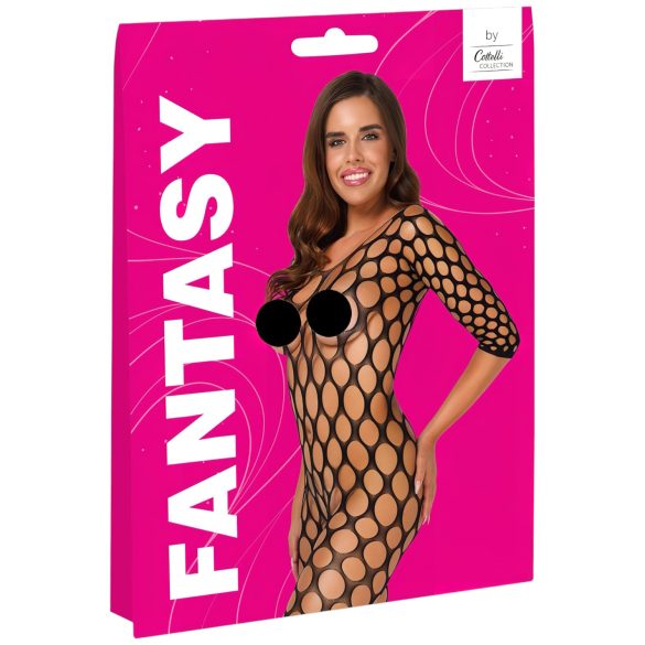 Cottelli - verkkobodystocking - musta - S-L