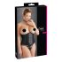 Cottelli Plus Size - satiininen korsetti (musta)