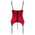 Cottelli - pitsinen push-up-setti (punainen) - M