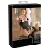 Abierta Fina - avoin body pitsiolkaimilla - musta - 85C/L
