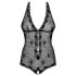 Obsessive Fiorenta - helmikoru, avoin, pitsibody (musta) - L/XL