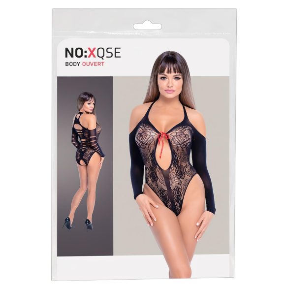 NO:XQSE - Rusetti-body, pitkähihainen - musta (S-L)