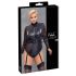 Cottelli Bondage Plus - Pitsihihainen body (musta) - 2XL