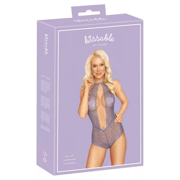 Kissable - pitsibody kaulapannalla - violetti - L/XL