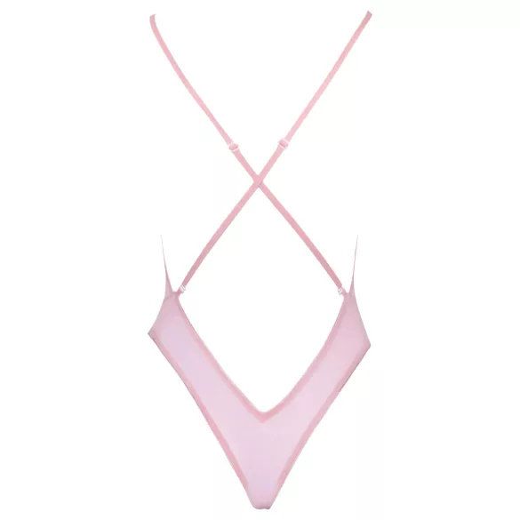 Kissable - pitsibody ruusukuviointi pinkki
