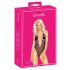 Suudeltava - pinkki brodeerattu body (musta)