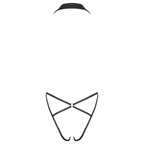 Cottelli Party - body kauluksella - musta - M/L