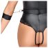 Cottelli Bondage - avonaiset rintaliivit body (musta) - L