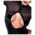 Noir - kiiltävä body läpinäkyvällä paneelilla (musta) - XL