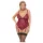 Cottelli Curves - body ketjuyksityiskohdilla - pitsi - punainen
