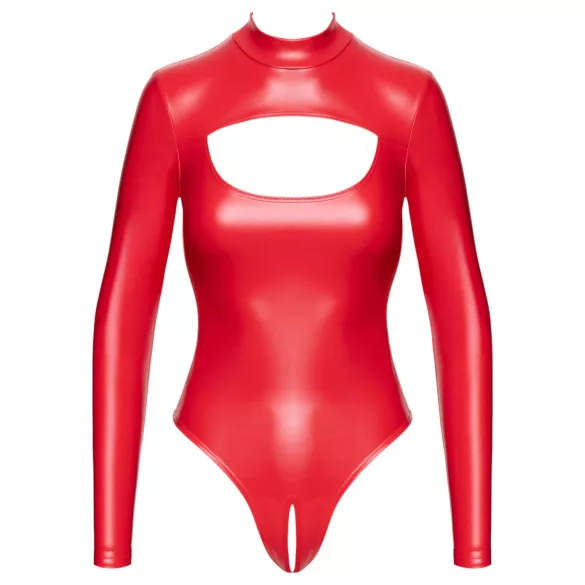 Noir - wetlook body - punainen - L