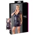 Cottelli Plus Size - pitsiyöasu rusetilla - musta - 2XL