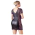 Cottelli Plus Size - pitsiyöasu rusetilla - musta - 3XL