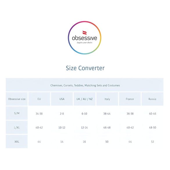 Obsessive Lovica - pitsinen babydoll ja stringit - punainen