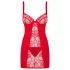 Obsessive Heartina - babydoll ja stringit - punainen - L/XL